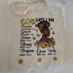 Inspirational Cream Tote Bag